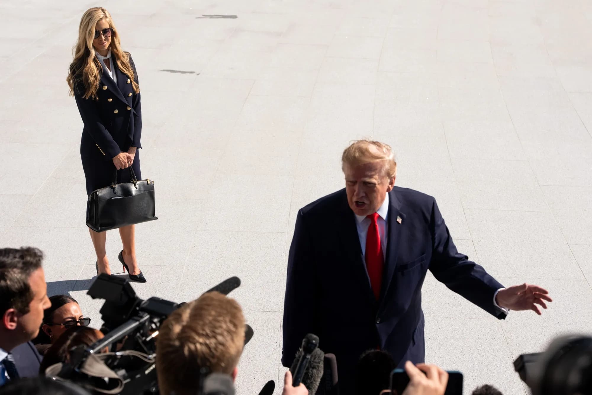 Katie Zacharia and President Donald Trump